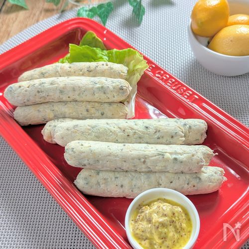 【レンジで簡単】ぷるふわ食感の鶏むねハーブサラダチキンバー