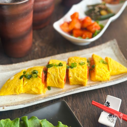 卵と明太子あったら!明太オムレツ【簡単おつまみ】