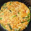 【豆腐と切り干し大根のお好み焼き】ふわふわ＆シャキシャキ食感の工程5