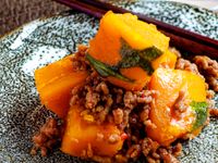 かぼちゃのそぼろ南蛮煮