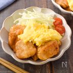 甘酢照り照りチキンふわふわ卵のせ