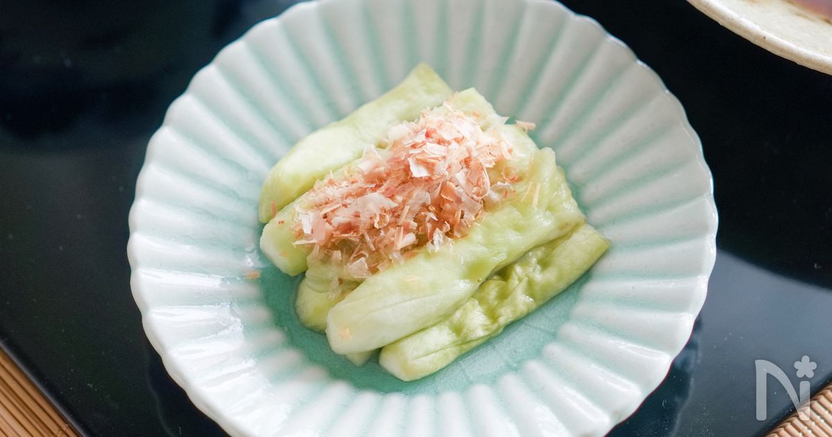 【なすのレンジ蒸し】素材実感！