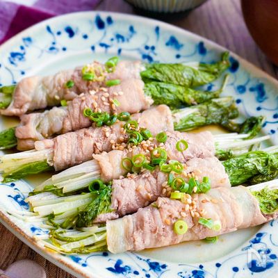 【水菜のさっぱり肉巻き】簡単美味しい！夫がハマった！！