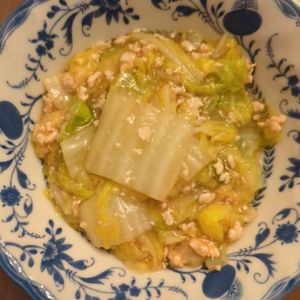 たりおの作ってみた!投稿(重ねて10分♪『白菜とひき肉のコクうま♡とろみあん』)