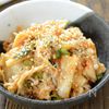 レンジだけ【えのきの胡麻キムチ和え】火を使わない簡単おつまみの工程3