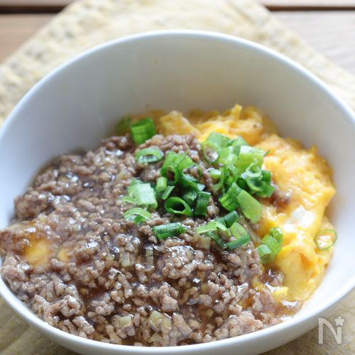 ふんわり卵の肉あんかけ