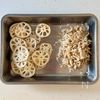 ⁠丸めない超ズボラ『れんこんの甘辛照り焼き大判つくね』の下準備