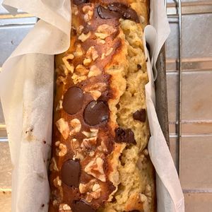 Ruyaの作ってみた!投稿(しっとりふわふわ♡米粉のチョコバナナケーキ)
