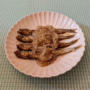 𝔂𝓾𝓶𝓲🍓の作ってみた!投稿(【ししゃもと玉ねぎのごま照り焼き】甘辛味でごはんがすすむ♪)