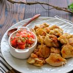 揚げずにジューシーチキンのさっぱり夏野菜ソース