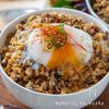ガッツリでも罪悪感0！高野豆腐と椎茸の極旨中華ネギ肉そぼろ丼の工程5