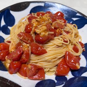 新米ちゃんの作ってみた!投稿(本当に美味しいトマトスパゲティ)