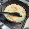 1169387の作ってみた!投稿(【白菜と鶏むね肉のクリーム煮】とろっと♡生クリーム無しで簡単)