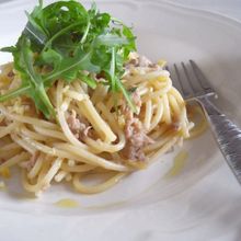 ツナとアンチョビーと《塩レモン》のスパゲティー