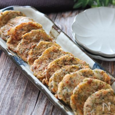 混ぜたら油なしで焼くだけ♡ふわとろ長芋納豆キムチーズ焼き