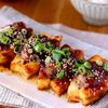 カリッとジューシー♪家族で取りあう♡厚揚げの絶品肉詰め