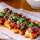 カリッとジューシー♪家族で取りあう♡厚揚げの絶品肉詰め