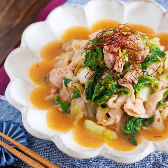 ポイントは塩もみ♪『豚バラと白菜のシャキシャキ♡麻婆風炒め』