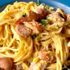 ワンパン10分！【とろとろ卵とソーセージのパスタ】の工程5