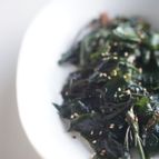 早採りわかめと菜花のペペロンチーノ