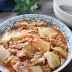 トマト苦手さんが絶賛♡豚ばらと白菜のトマト中華とろみ炒め煮