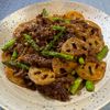 楽ラク手抜キッチン🐶🐾の作ってみた!投稿(『牛肉とアスパラとれんこんの中華炒め』食感楽しむ♡春おかず♪)