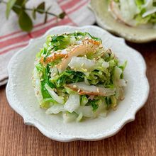 簡単おいしい♩白菜とちくわのごまマヨサラダ