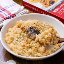 【鰯と香味野菜のクリームチーズリゾット】3分で完成!