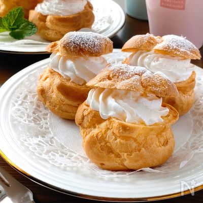 米粉で作る☆シュークリーム。