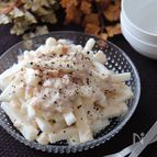シャキシャキがやみつき♡長芋のツナマヨ粒マスタードサラダ