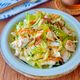 ささみとシャキシャキ野菜の梅だれ和え