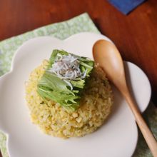 水菜としらすのチャーハン