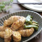 味噌もみキャベツの肉巻きマヨ焼き。
