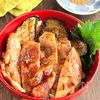 『うなぎのタレ1本で♪』豚肉と格子ナスのかば焼き丼の工程5