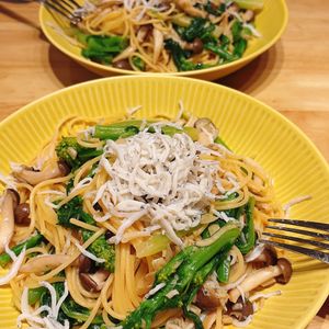 YIWENの作ってみた!投稿(香り広がる。菜の花としらすの和風パスタ)