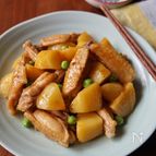 手羽中とじゃがいもの甘辛照り煮