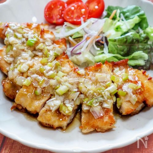 タレはレンジで作れる♪鶏むね肉の油淋鶏