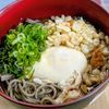 まゆのの作ってみた!投稿(【月見たぬき蕎麦】レンジで簡単半熟卵と、安定の蕎麦つゆで♪)