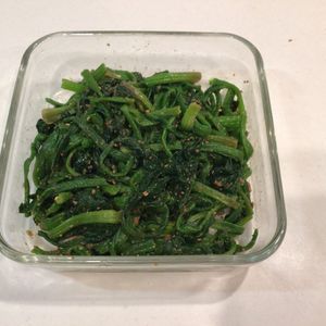 ゆみ棒ちゃんの作ってみた!投稿(『ほうれん草のごま和え』もう味付けに迷わない！)