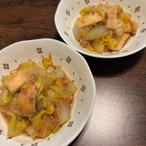 なつの作ってみた!投稿(【白菜と油揚げのおかか煮】じゅわっとお揚げが美味しい！)