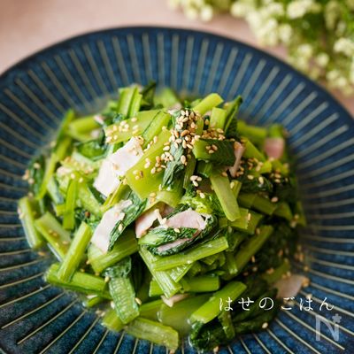 小松菜を沢山食べれる!『小松菜とベーコンのバターソテー♪』