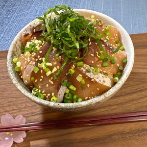 楽ラク手抜キッチン🐶🐾の作ってみた!投稿(仕込み5分♡ご飯とまらぬ!コク旨みそダレのぶり漬け丼)