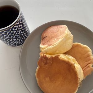 ゆきちの作ってみた!投稿(究極のふわふわ！ノンオイル！【米粉スフレパンケーキ】)