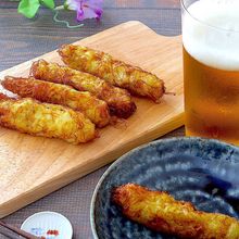 ヒゲまでごちそう♪ヤングコーンの甘辛唐揚げ