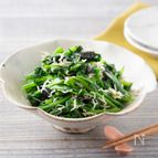 辛子菜としらすの海苔和え♪めんつゆで簡単和食