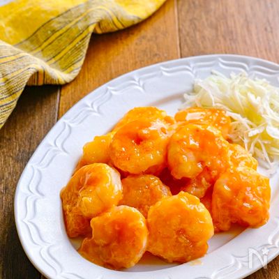 揚げずに簡単♪甘めコク旨マヨソースの海老マヨ