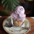 ふわふわ食感✨至福♡【甘酒ブルーベリーアイス🍨】
