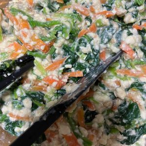 ふぁーの作ってみた!投稿(家庭料理の定番！ほうれん草の白和え)