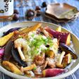 豚バラと秋野菜の生姜みぞれあんかけ＊温活に♪