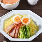 【冷やし豆乳担々つけ麺】豆乳と食べるラー油でまろやか旨辛